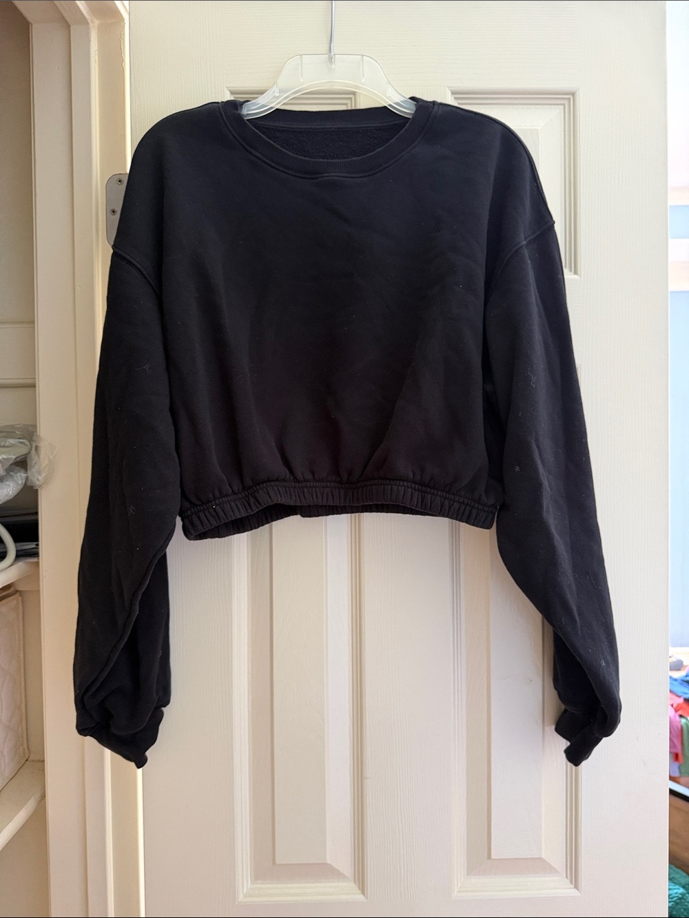 Vitality Cozy Cropped Crew—Midnight